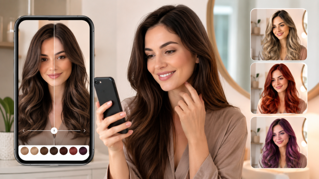 Virtual Hair Color Try On