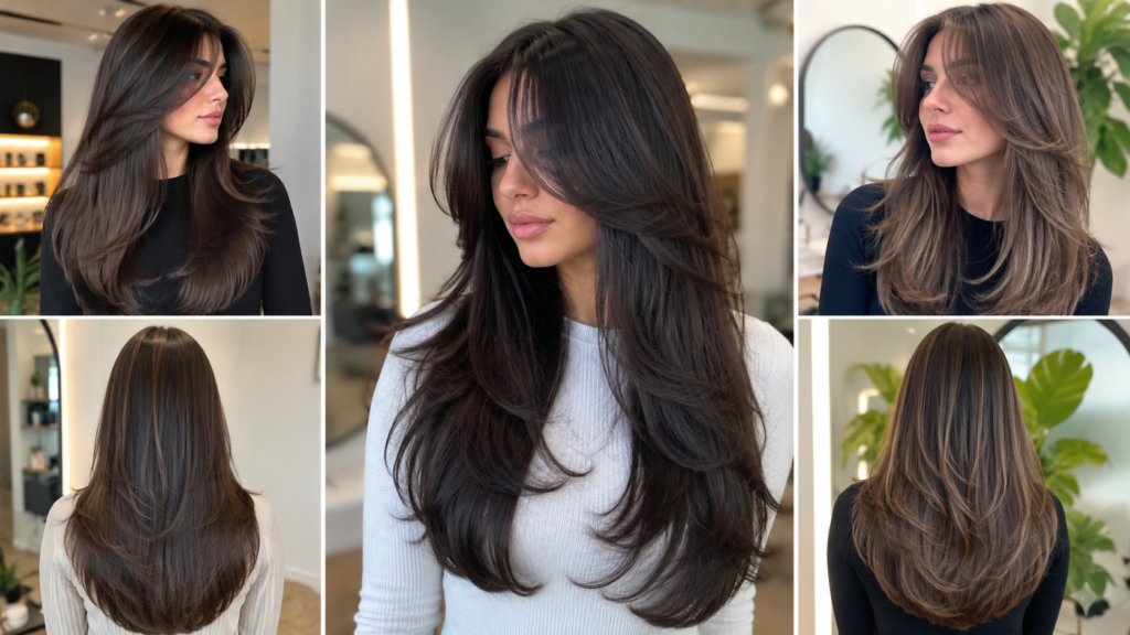 Butterfly Haircut Straight Hair